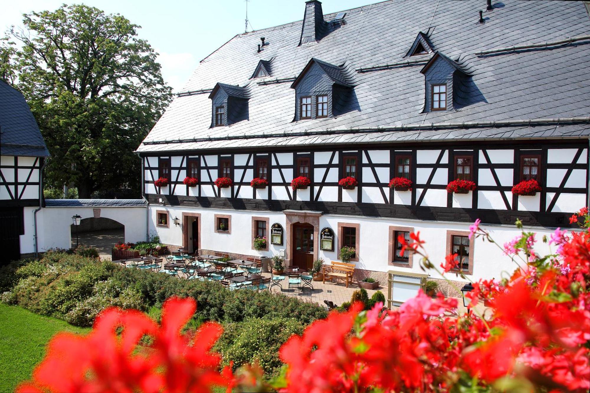 Hotel Folklorehof Chemnitz Exterior photo